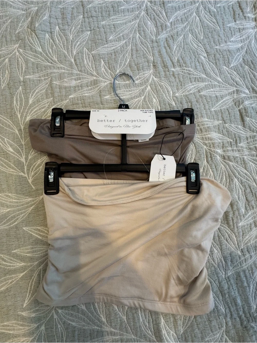Better Together Women’s 2-Pack Seamless Bandeau - Taupe & Light Beige